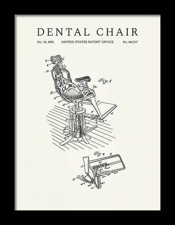 Dental Chair Minimalist Patent Us484747a