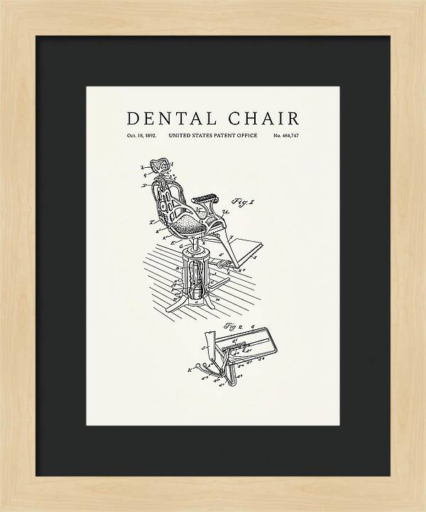 Dental Chair Minimalist Patent Us484747a