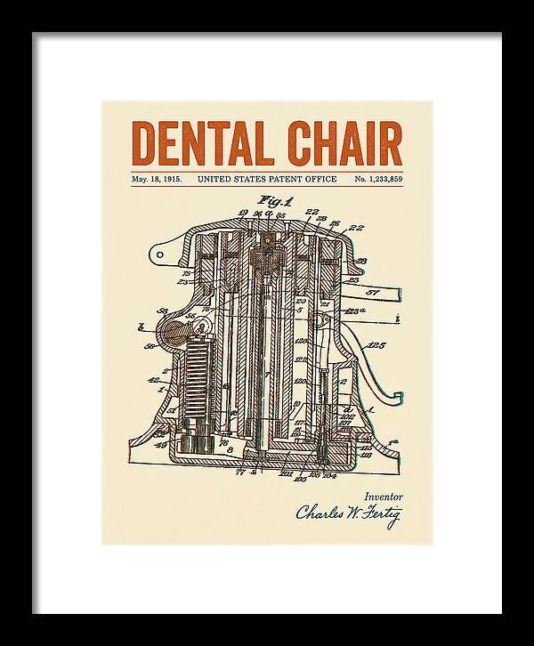 Dental Chair Retro Patent Us1233859a