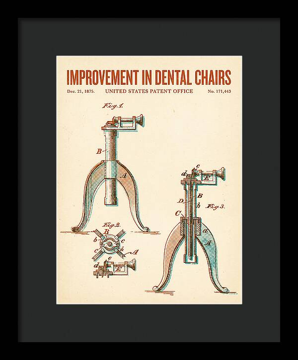 Dental Chair Retro Patent Us171443a