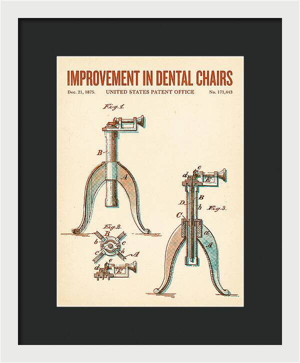 Dental Chair Retro Patent Us171443a