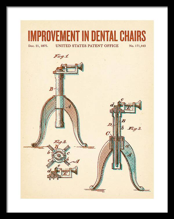 Dental Chair Retro Patent Us171443a