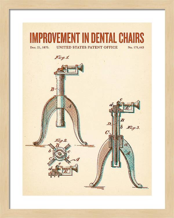 Dental Chair Retro Patent Us171443a