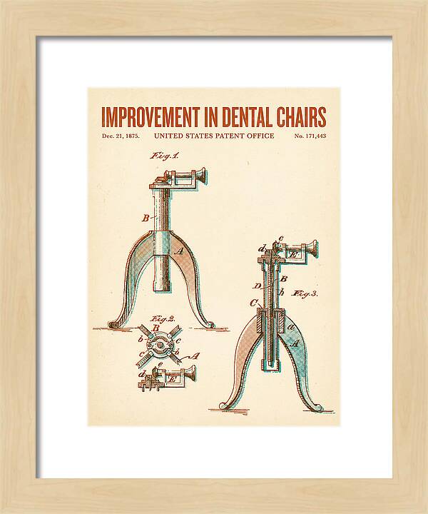 Dental Chair Retro Patent Us171443a