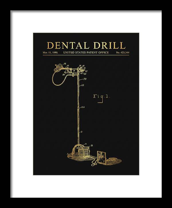 Dental Drill Gold Patent Us423344a