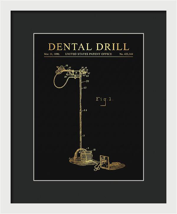 Dental Drill Gold Patent Us423344a