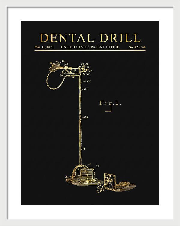 Dental Drill Gold Patent Us423344a