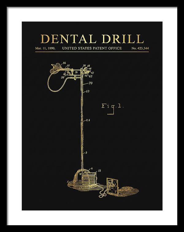 Dental Drill Gold Patent Us423344a
