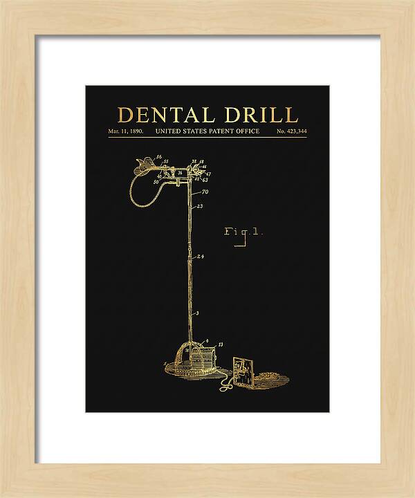 Dental Drill Gold Patent Us423344a