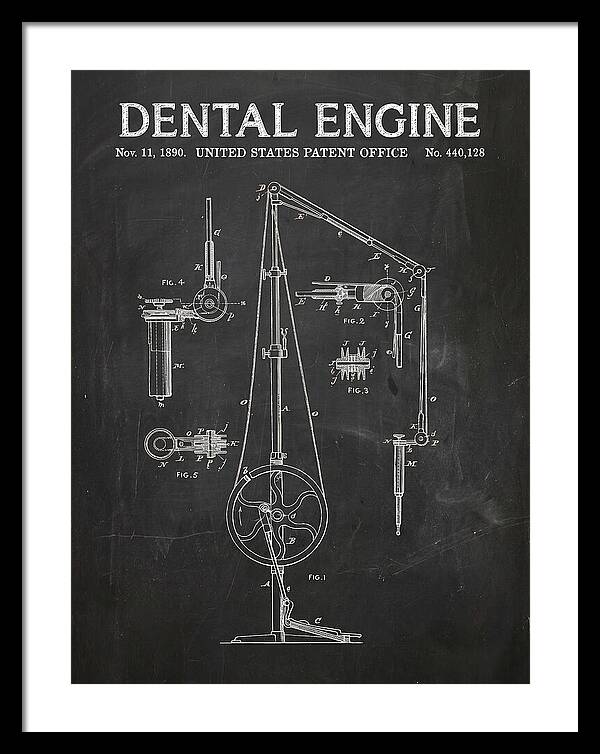 Dental Engine Chalkboard Patent Us440128a