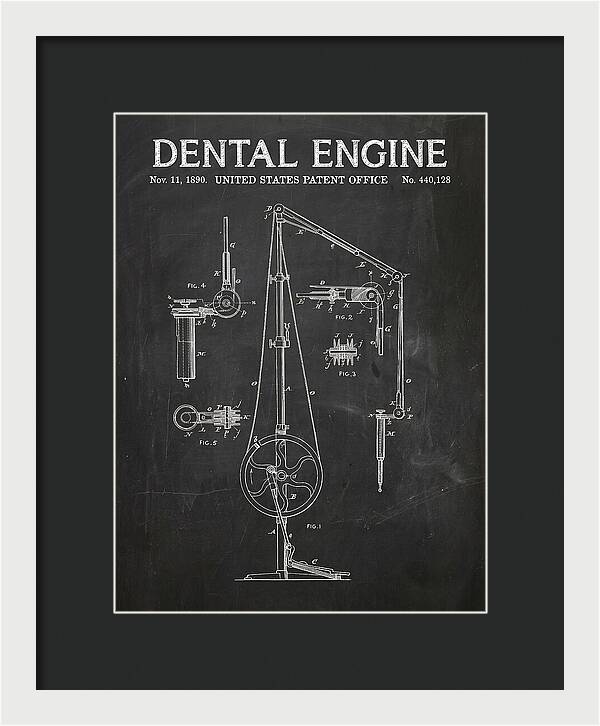 Dental Engine Chalkboard Patent Us440128a