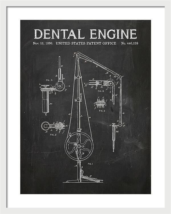 Dental Engine Chalkboard Patent Us440128a