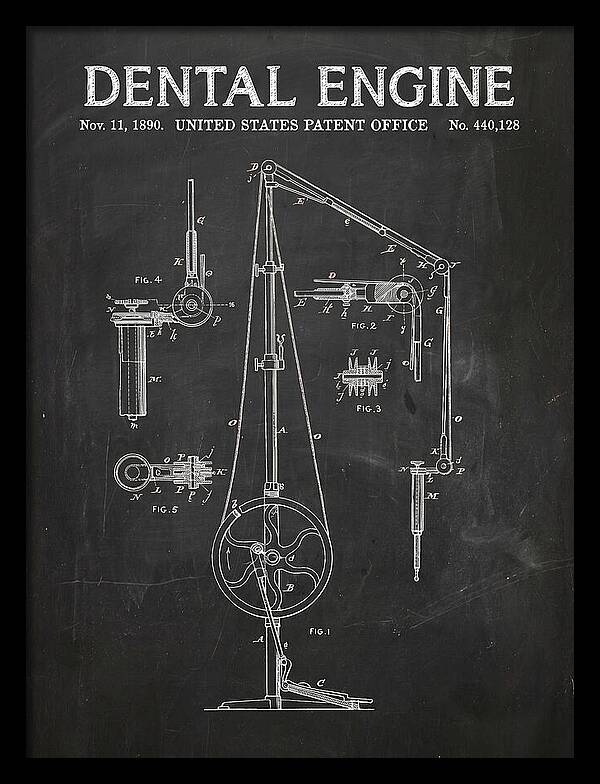 Dental Engine Chalkboard Patent Us440128a