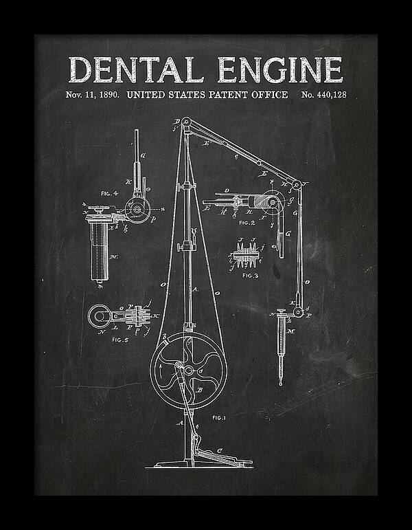 Dental Engine Chalkboard Patent Us440128a