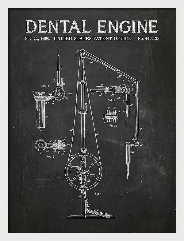 Dental Engine Chalkboard Patent Us440128a