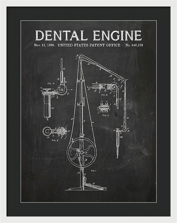 Dental Engine Chalkboard Patent Us440128a
