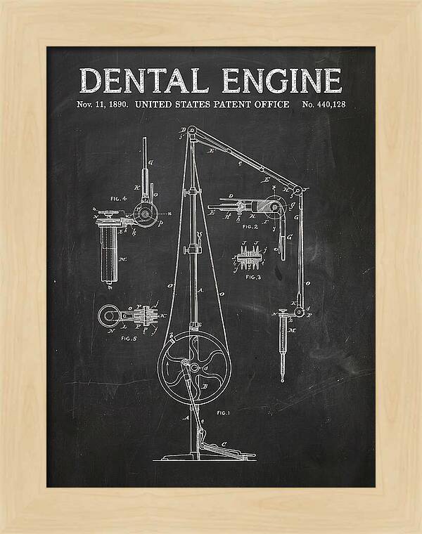 Dental Engine Chalkboard Patent Us440128a