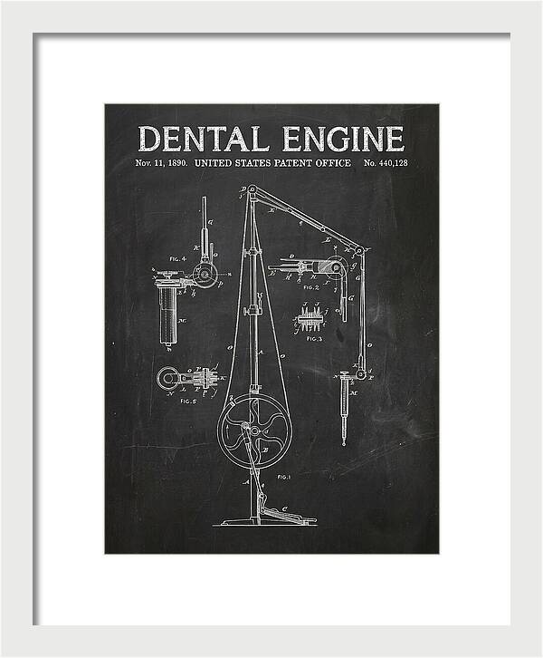 Dental Engine Chalkboard Patent Us440128a
