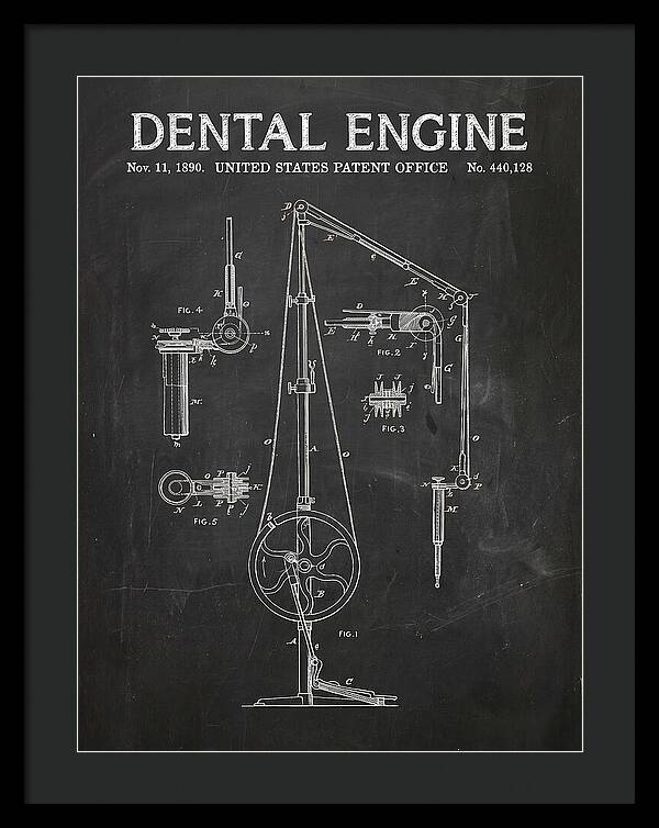 Dental Engine Chalkboard Patent Us440128a