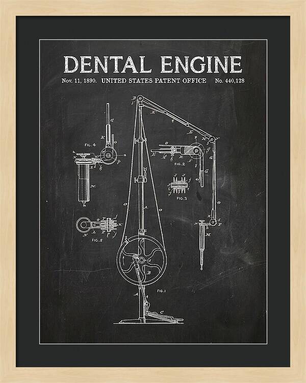 Dental Engine Chalkboard Patent Us440128a