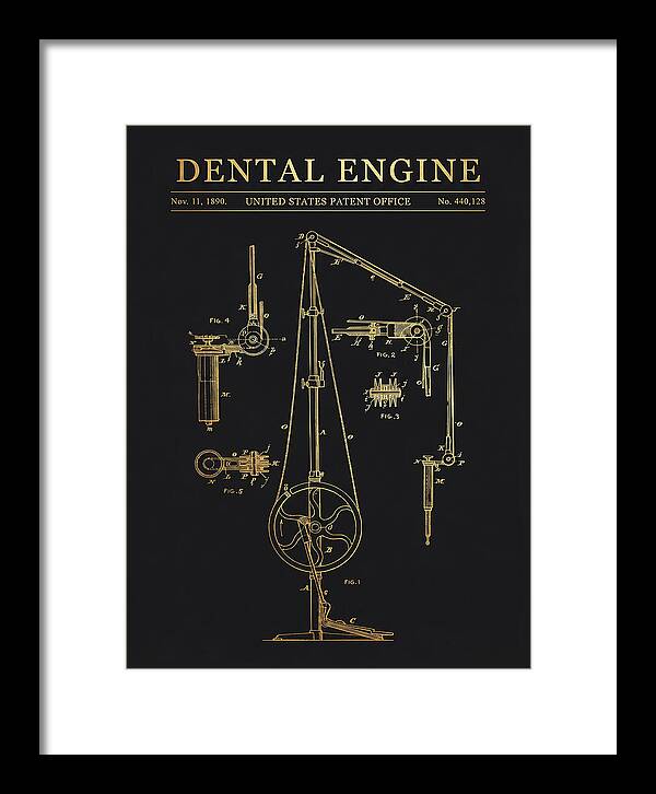 Dental Engine Gold Patent Us440128a