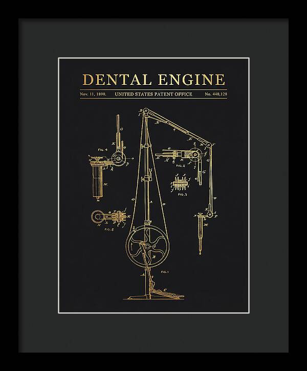 Dental Engine Gold Patent Us440128a