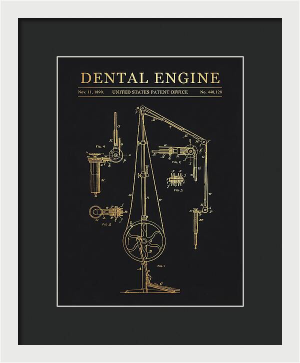 Dental Engine Gold Patent Us440128a