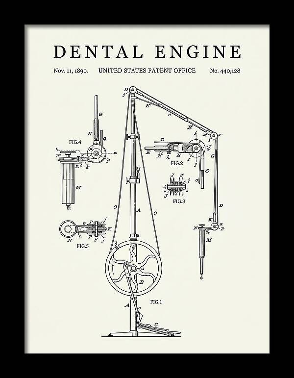 Dental Engine Minimalist Patent Us440128a