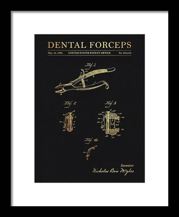 Dental Forceps Gold Patent Us632843a