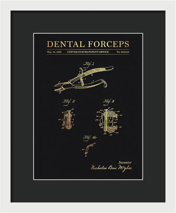 Dental Forceps Gold Patent Us632843a