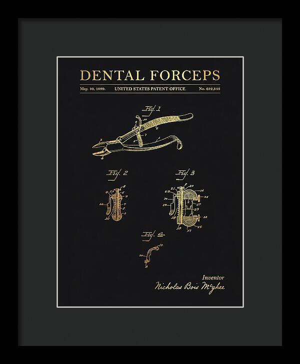Dental Forceps Gold Patent Us632843a