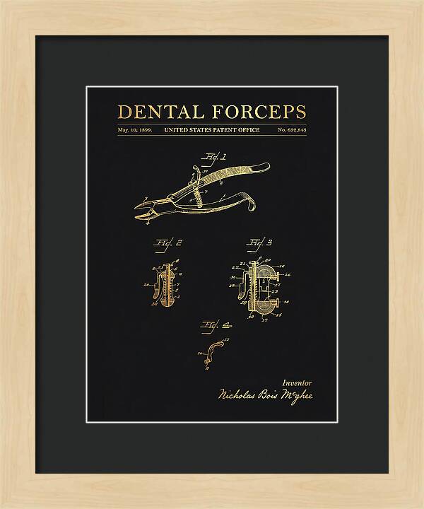 Dental Forceps Gold Patent Us632843a