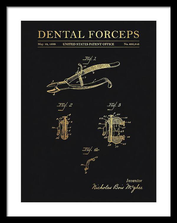 Dental Forceps Gold Patent Us632843a