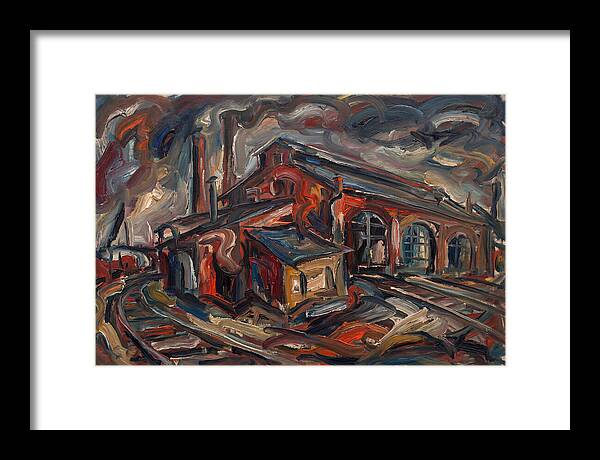 Depot Building In Expressionist Style