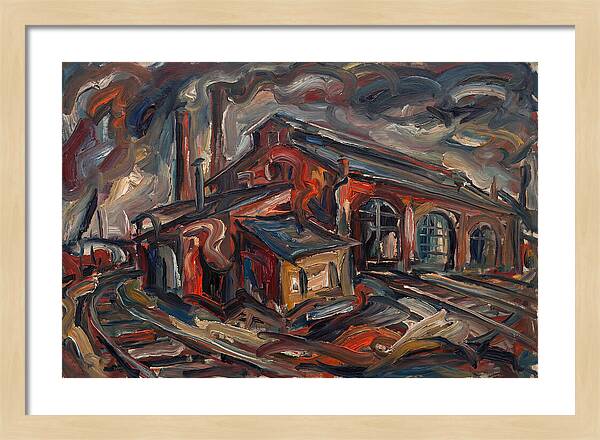 Depot Building In Expressionist Style