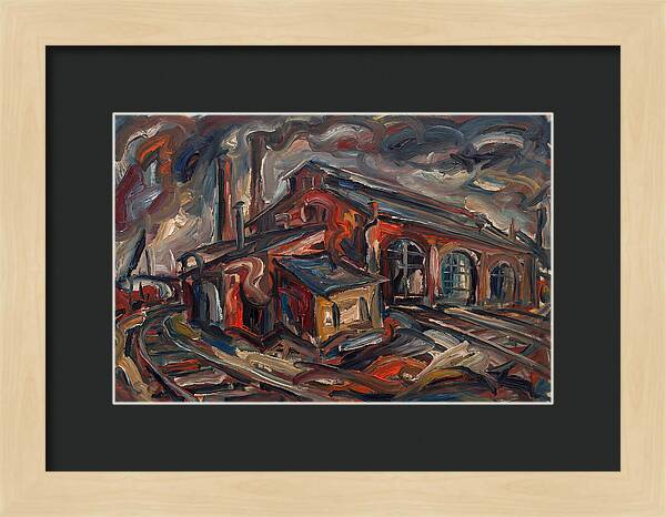 Depot Building In Expressionist Style