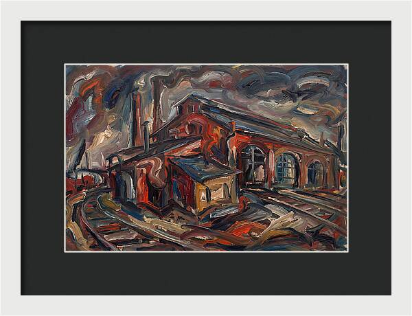 Depot Building In Expressionist Style