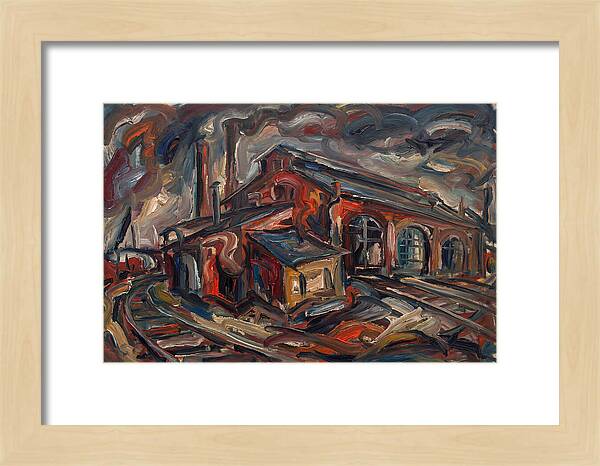 Depot Building In Expressionist Style