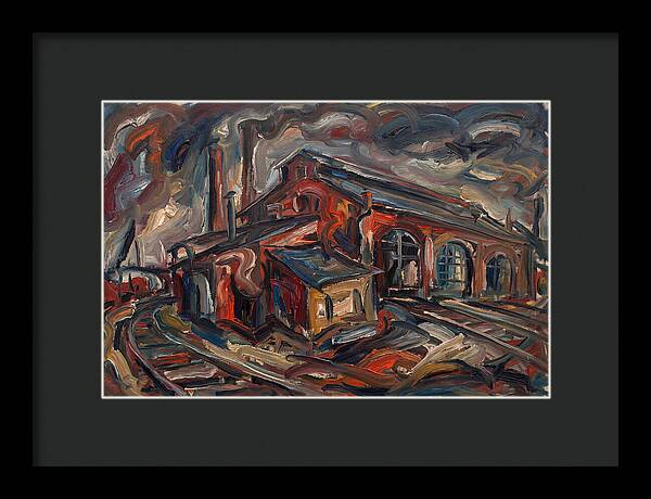Depot Building In Expressionist Style