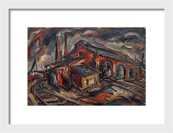 Depot Building In Expressionist Style