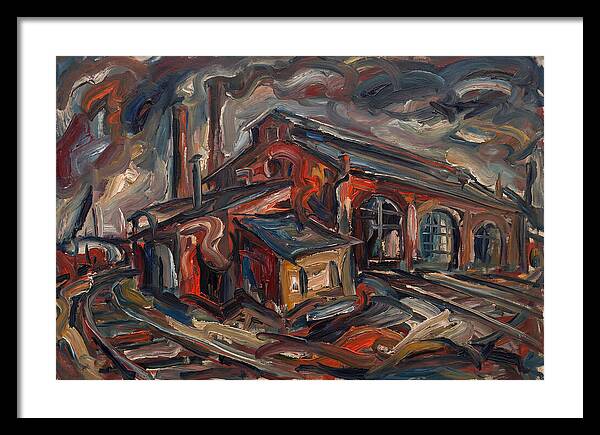 Depot Building In Expressionist Style