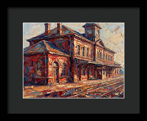 Depot Building In Vibrant Hues