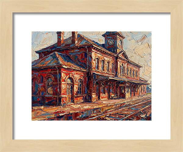 Depot Building In Vibrant Hues