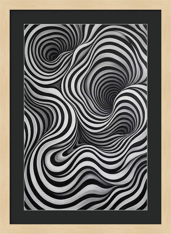 Depth Illusion Through Curves