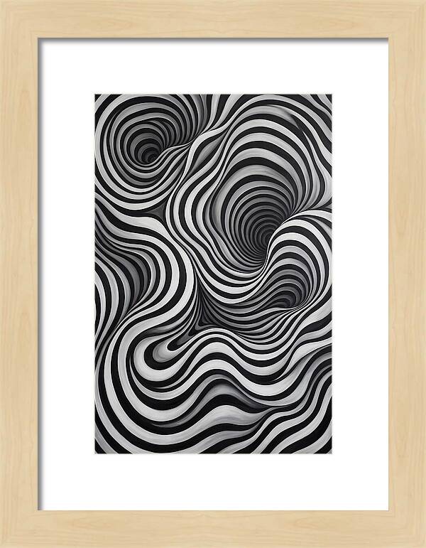 Depth Illusion Through Curves