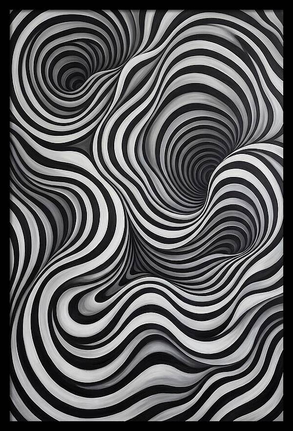 Depth Illusion Through Curves