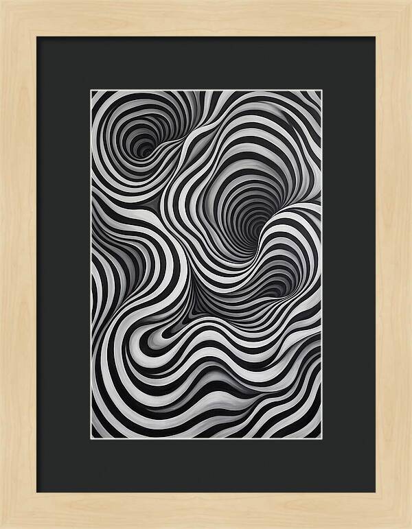 Depth Illusion Through Curves
