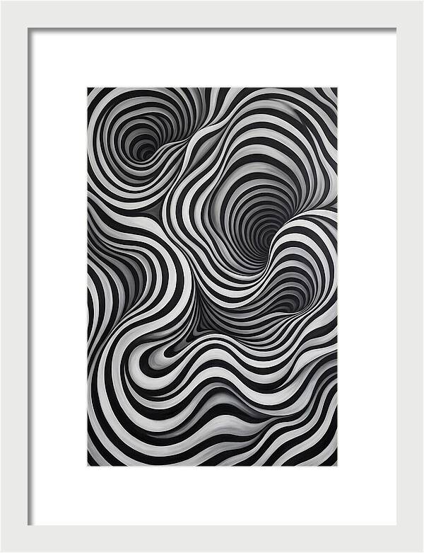 Depth Illusion Through Curves
