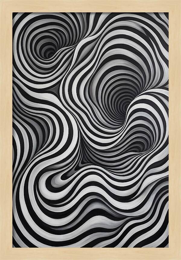 Depth Illusion Through Curves