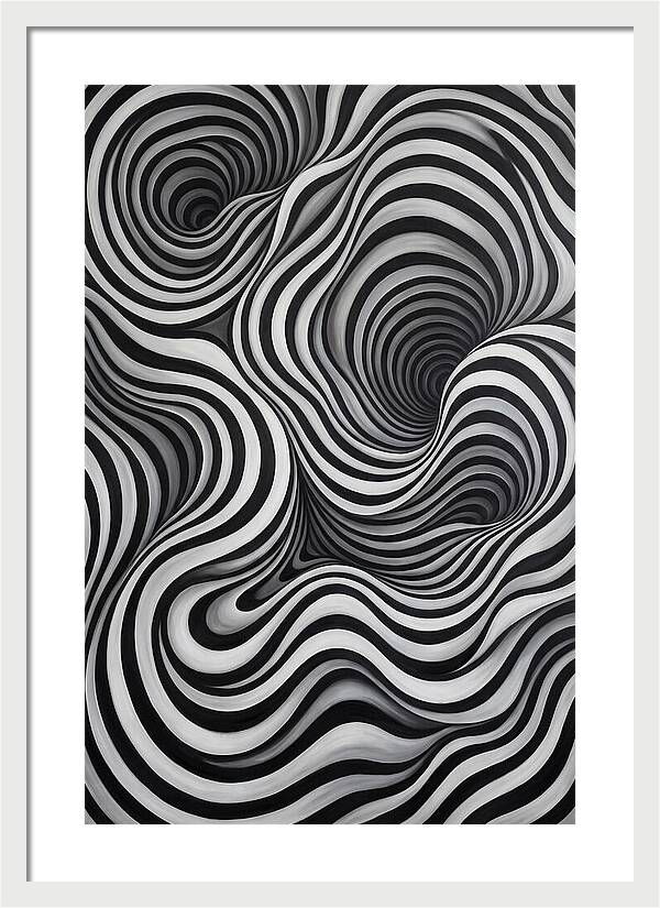 Depth Illusion Through Curves